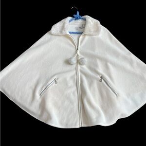 LeModa White Faux Fur Jacket